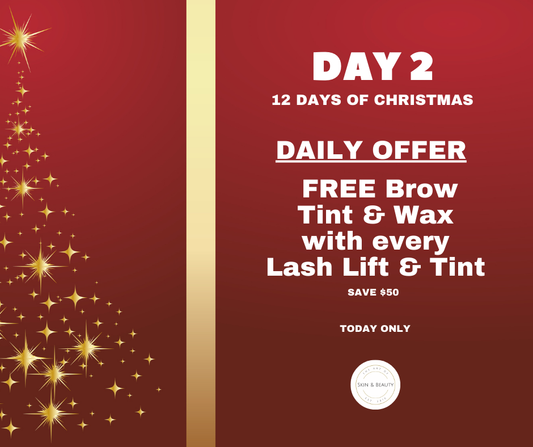 DAY 2 – Lash Lift & Tint + FREE Brow Wax & Tint